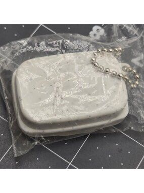 Tupperware Vintage Storzalot Speckled Container Keychain NOS Gadget Consultant
